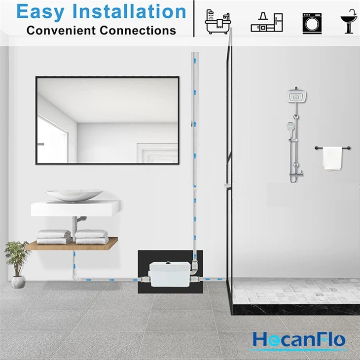 Macerator Waste Pump 3 Inlets